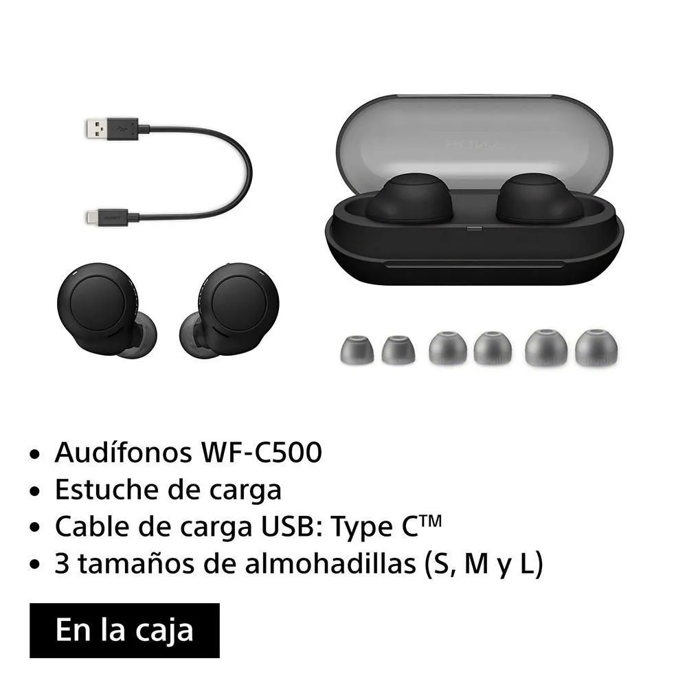 Audífonos True Wireless WF-C500 Negro